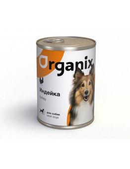 Корм Organix для собак, индейка, банка, 410 г