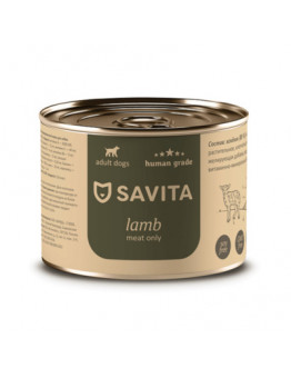 Корм Savita для собак, ягнёнок, банка