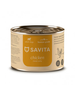 Корм Savita для собак, курица, банка
