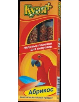 Медовые палочки Кузя "Банан" для попугаев, 4 шт, 14 г